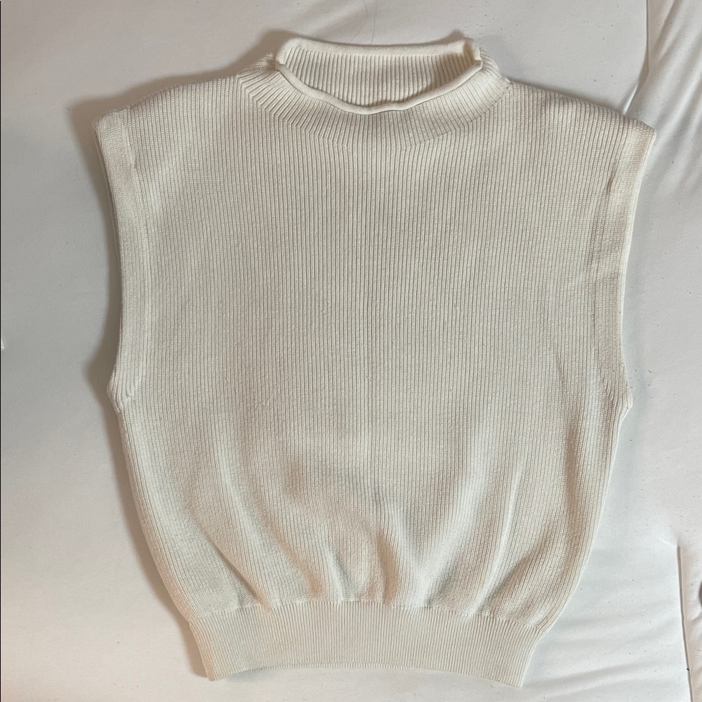 Ellison Ivory Textured Knit Top